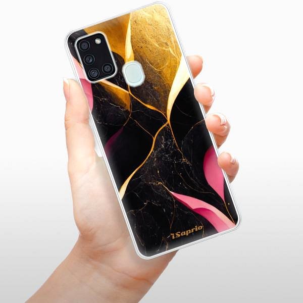 Kryt na mobil iSaprio Gold Pink Marble pre Samsung Galaxy A21s ...