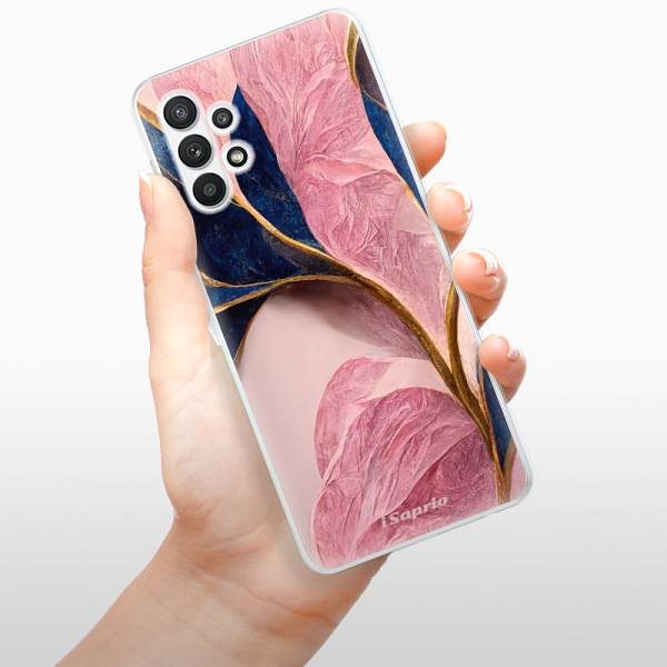 Kryt na mobil iSaprio Pink Blue Leaves pre Samsung Galaxy A32 LTE ...