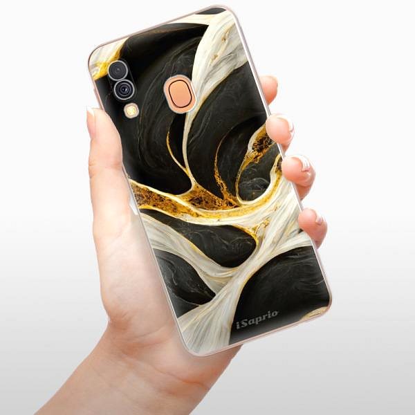 Kryt na mobil iSaprio Black and Gold pre Samsung Galaxy A40 ...
