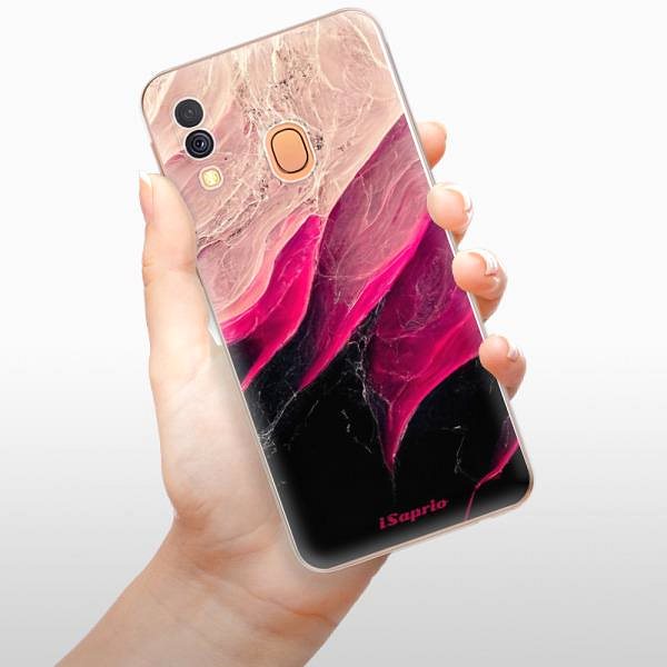 Kryt na mobil iSaprio Black and Pink pre Samsung Galaxy A40 ...