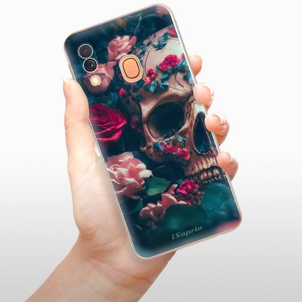 Kryt na mobil iSaprio Skull in Roses pre Samsung Galaxy A40 ...
