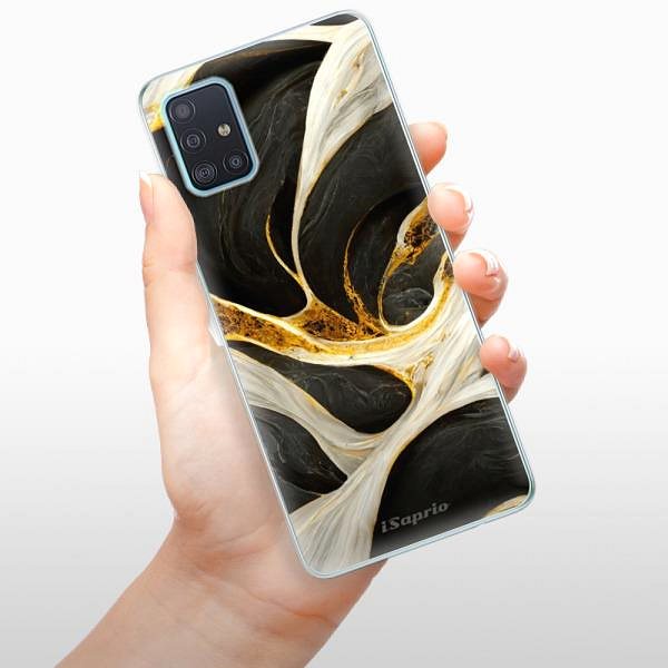Kryt na mobil iSaprio Black and Gold pre Samsung Galaxy A51 ...
