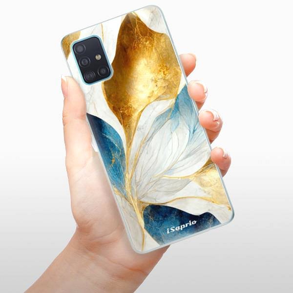 Kryt na mobil iSaprio Blue Leaves na Samsung Galaxy A51 ...