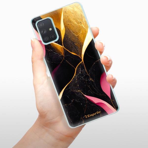 Kryt na mobil iSaprio Gold Pink Marble na Samsung Galaxy A71 ...