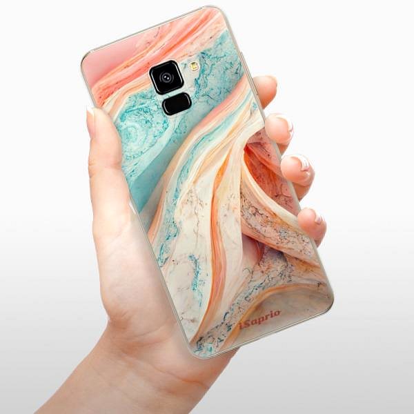 Kryt na mobil iSaprio Orange and Blue pre Samsung Galaxy A8 2018 ...