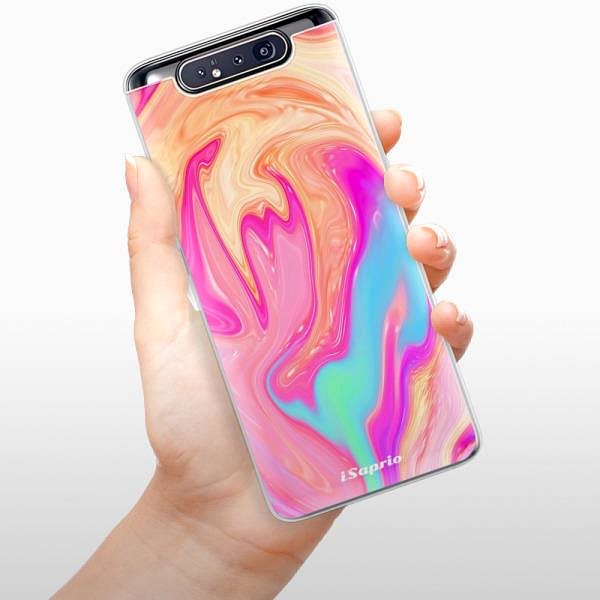 Kryt na mobil iSaprio Orange Liquid pre Samsung Galaxy A80 ...