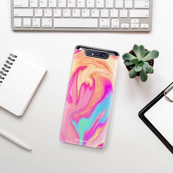 Kryt na mobil iSaprio Orange Liquid pre Samsung Galaxy A80 ...