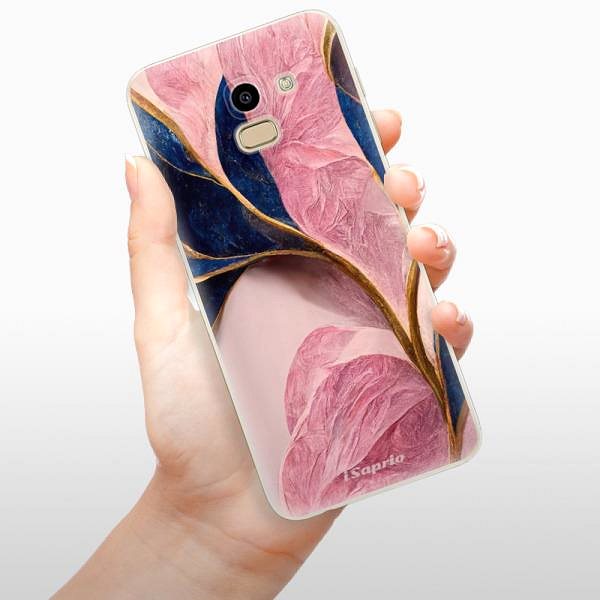 Kryt na mobil iSaprio Pink Blue Leaves na Samsung Galaxy J6 ...