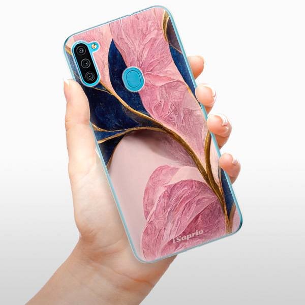 Kryt na mobil iSaprio Pink Blue Leaves pre Samsung Galaxy M11 ...