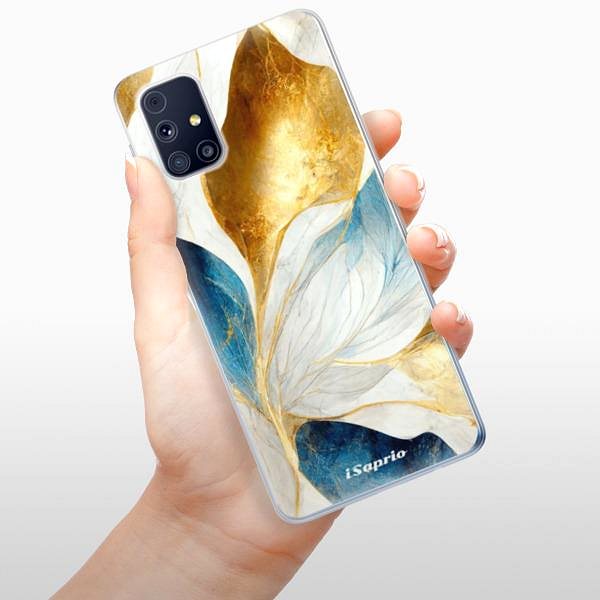 Kryt na mobil iSaprio Blue Leaves na Samsung Galaxy M31s ...