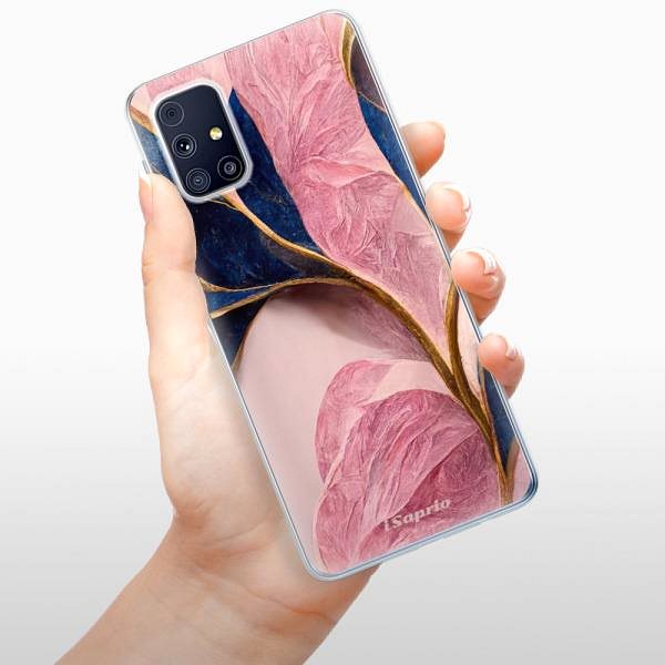 Kryt na mobil iSaprio Pink Blue Leaves pre Samsung Galaxy M31s ...