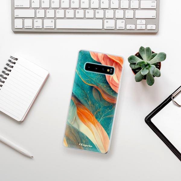 Kryt na mobil iSaprio Abstract Marble pre Samsung Galaxy S10 ...