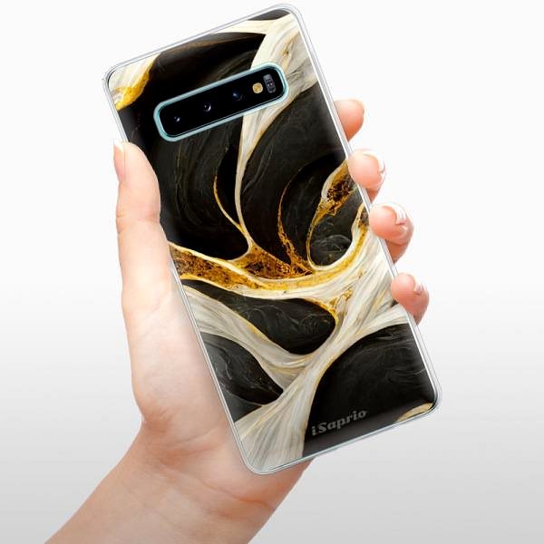 Kryt na mobil iSaprio Black and Gold na Samsung Galaxy S10 ...
