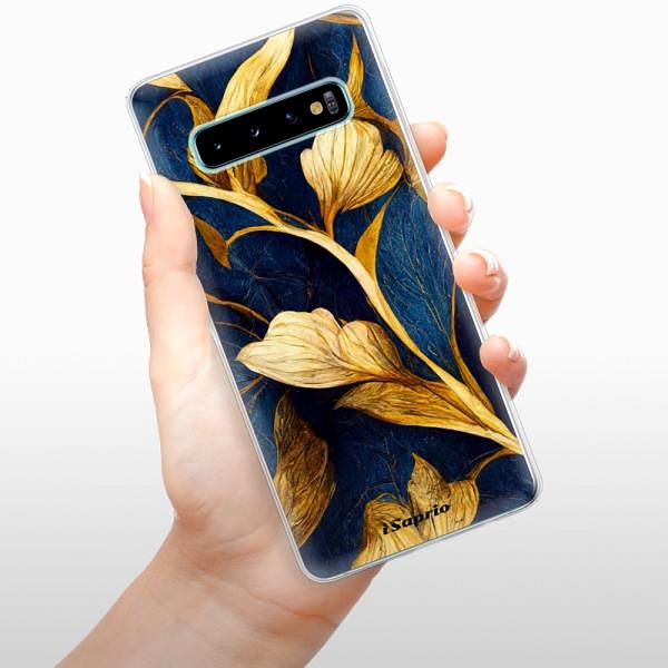 Kryt na mobil iSaprio Gold Leaves pre Samsung Galaxy S10 ...