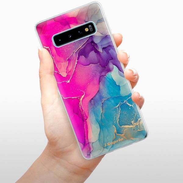 Kryt na mobil iSaprio Purple Ink na Samsung Galaxy S10 ...