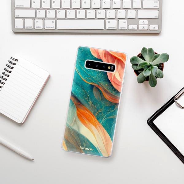 Kryt na mobil iSaprio Abstract Marble pre Samsung Galaxy S10+ ...