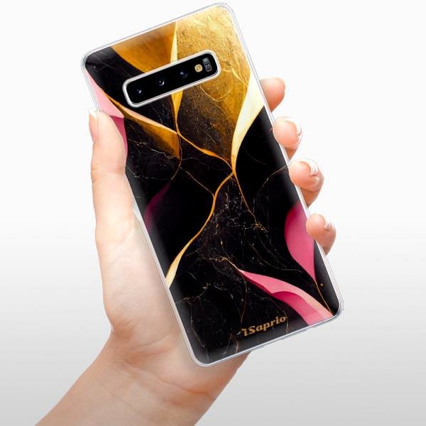 Kryt na mobil iSaprio Gold Pink Marble pre Samsung Galaxy S10+ ...
