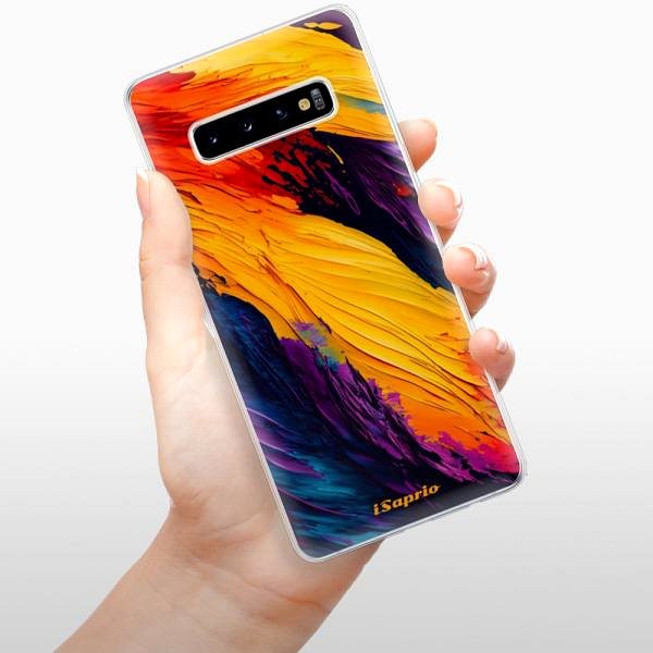 Kryt na mobil iSaprio Orange Paint pro Samsung Galaxy S10+ ...