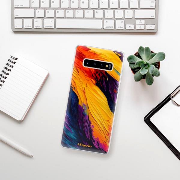 Kryt na mobil iSaprio Orange Paint pro Samsung Galaxy S10+ ...