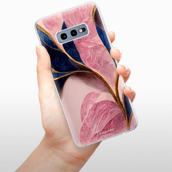Kryt na mobil iSaprio Pink Blue Leaves na Samsung Galaxy S10e ...