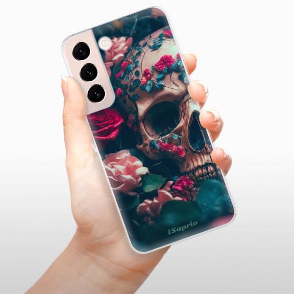 Kryt na mobil iSaprio Skull in Roses pre Samsung Galaxy S22 5G ...