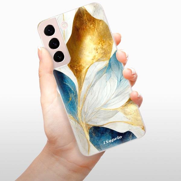 Kryt na mobil iSaprio Blue Leaves pre Samsung Galaxy S22+ 5G ...