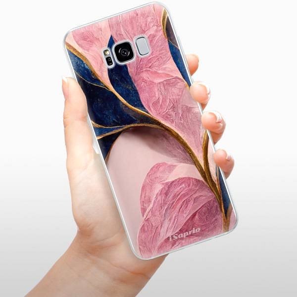 Kryt na mobil iSaprio Pink Blue Leaves pre Samsung Galaxy S8 ...