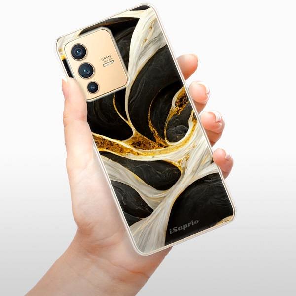 Kryt na mobil iSaprio Black and Gold pre Vivo V23 5G ...