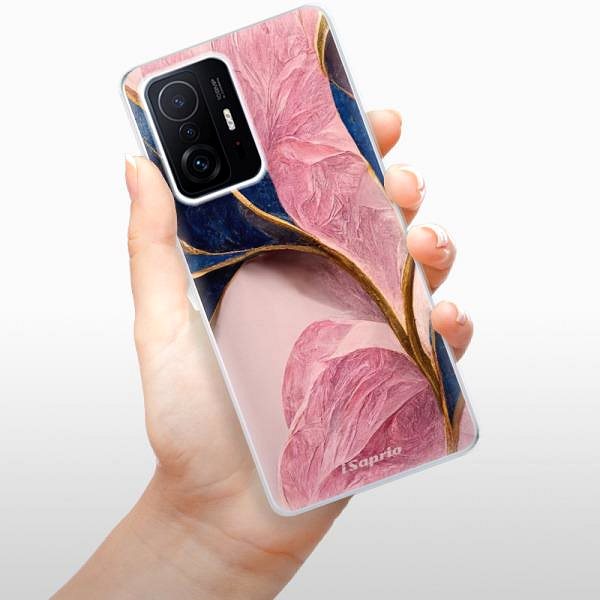 Kryt na mobil iSaprio Pink Blue Leaves pre Xiaomi 11T/11T Pro ...