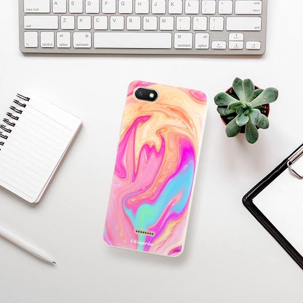 Kryt na mobil iSaprio Orange Liquid pro Xiaomi Redmi 6A ...