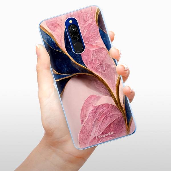 Kryt na mobil iSaprio Pink Blue Leaves na Xiaomi Redmi 8 ...
