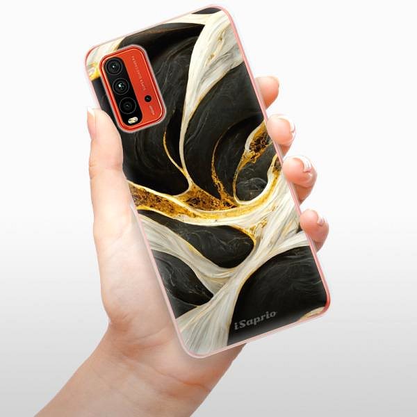 Kryt na mobil iSaprio Black and Gold pre Xiaomi Redmi 9T ...