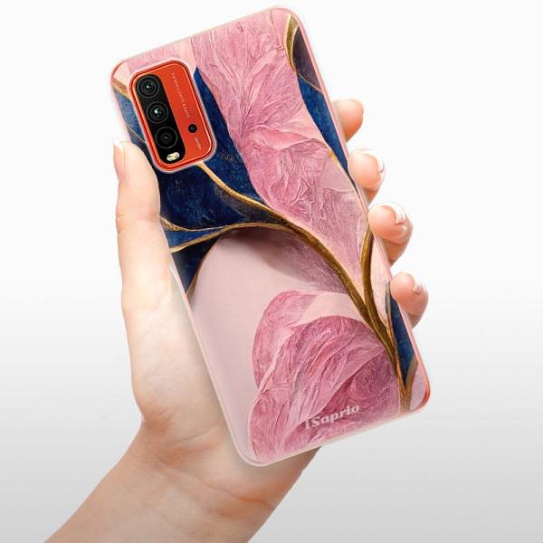 Kryt na mobil iSaprio Pink Blue Leaves pre Xiaomi Redmi 9T ...