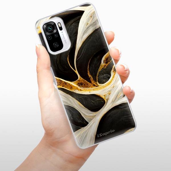 Kryt na mobil iSaprio Black and Gold pre Xiaomi Redmi Note 10 / Note 10S ...