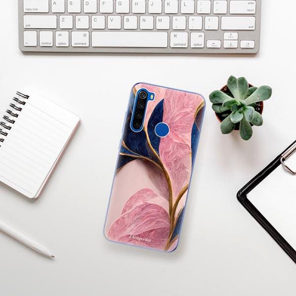 Kryt na mobil iSaprio Pink Blue Leaves pre Xiaomi Redmi Note 8T ...