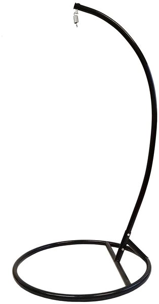 Závesné kreslo IWHome Závesné kreslo DIONA so strapcami čierna + stojan ERIS čierna IWH-10190012 + IWH-10260002 ...