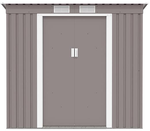 Garden Shed IWHome Garden house ZEUS 2A, light grey 176 × 201 × 121 cm Screen