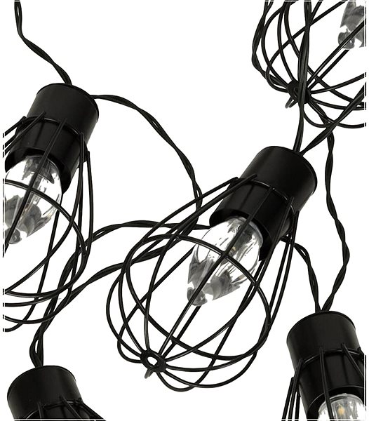 Garden Lighting Icon MG Garland Solar chain 10 LED, 3,8m, black ...