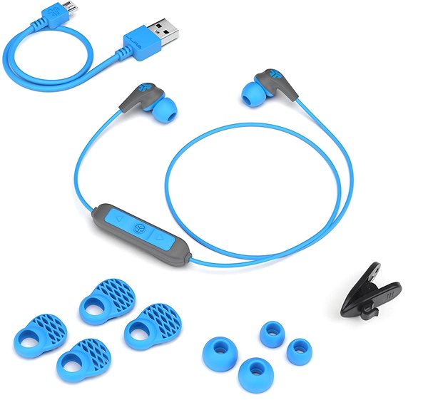 Vezeték nélküli fül-/fejhallgató JLAB JBuds Pro Wireless Signature Earbuds Blue/Grey Csomag tartalma