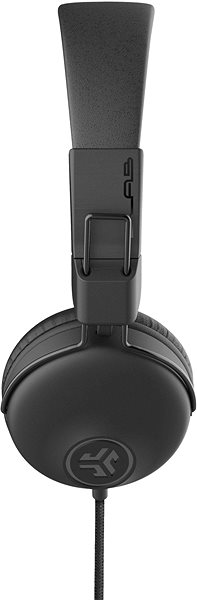 Fej-/fülhallgató JLAB Studio Wired On Ear Headphones Black Oldalnézet
