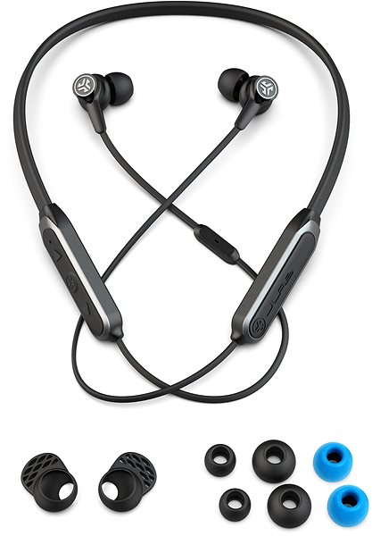 Vezeték nélküli fül-/fejhallgató JLAB Epic ANC Wireless Earbuds Black Csomag tartalma