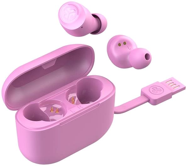 Bezdrôtové slúchadlá JLAB Go Air Pop True Wireless Earbuds Pink ...
