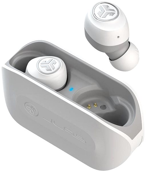 Wireless Headphones JLAB GO Air True Wireless, White/Grey Lateral view