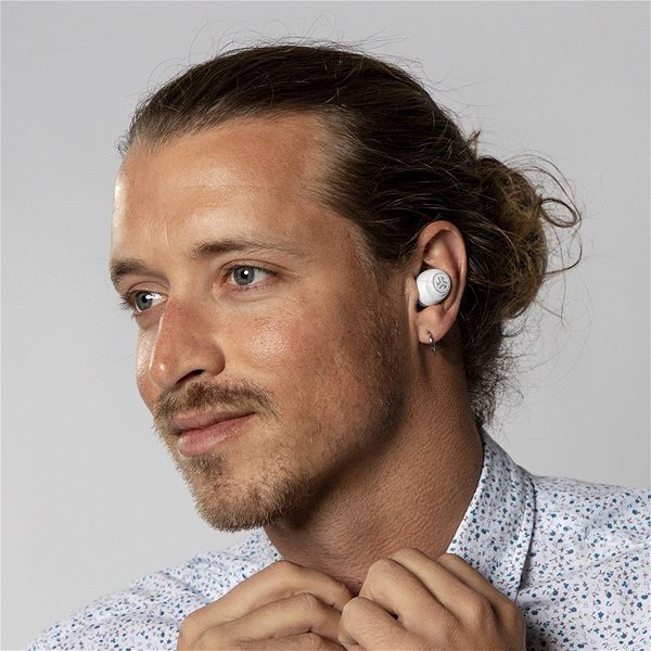 Wireless Headphones JLAB GO Air True Wireless, White/Grey Lifestyle