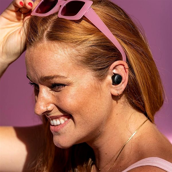 Vezeték nélküli fül-/fejhallgató JLAB Go Air Pop True Wireless Earbuds Black Lifestyle