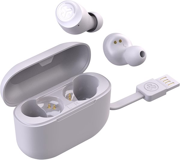 Kabellose Kopfhörer JLAB Go Air Pop True Wireless Earbuds Lilac Seitlicher Anblick
