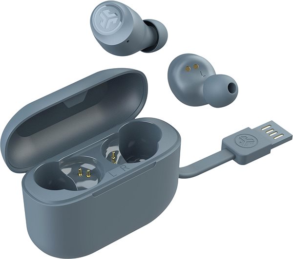 Wireless Headphones JLAB Go Air Pop True Wireless Earbuds, Slate Lateral view