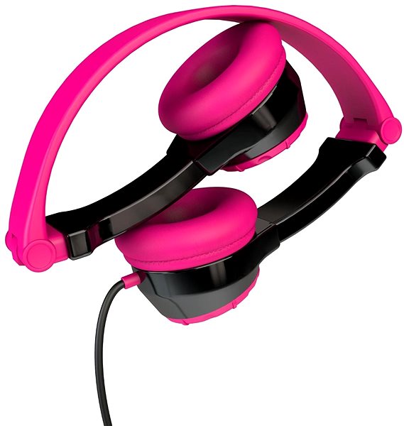 Slúchadlá JLAB JBuddies Folding Kids Headphones Pink/Black Vlastnosti/technológia