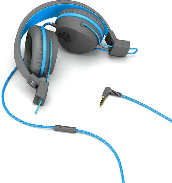 Fej-/fülhallgató JLAB JBuddies Studio Over-Ear Folding Kids Headphones Grey/Blue ...