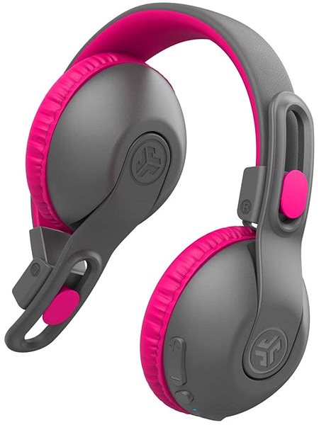 Jlab JBuddies Studio 2 Kids Wireless Headphones Pink/Gray .